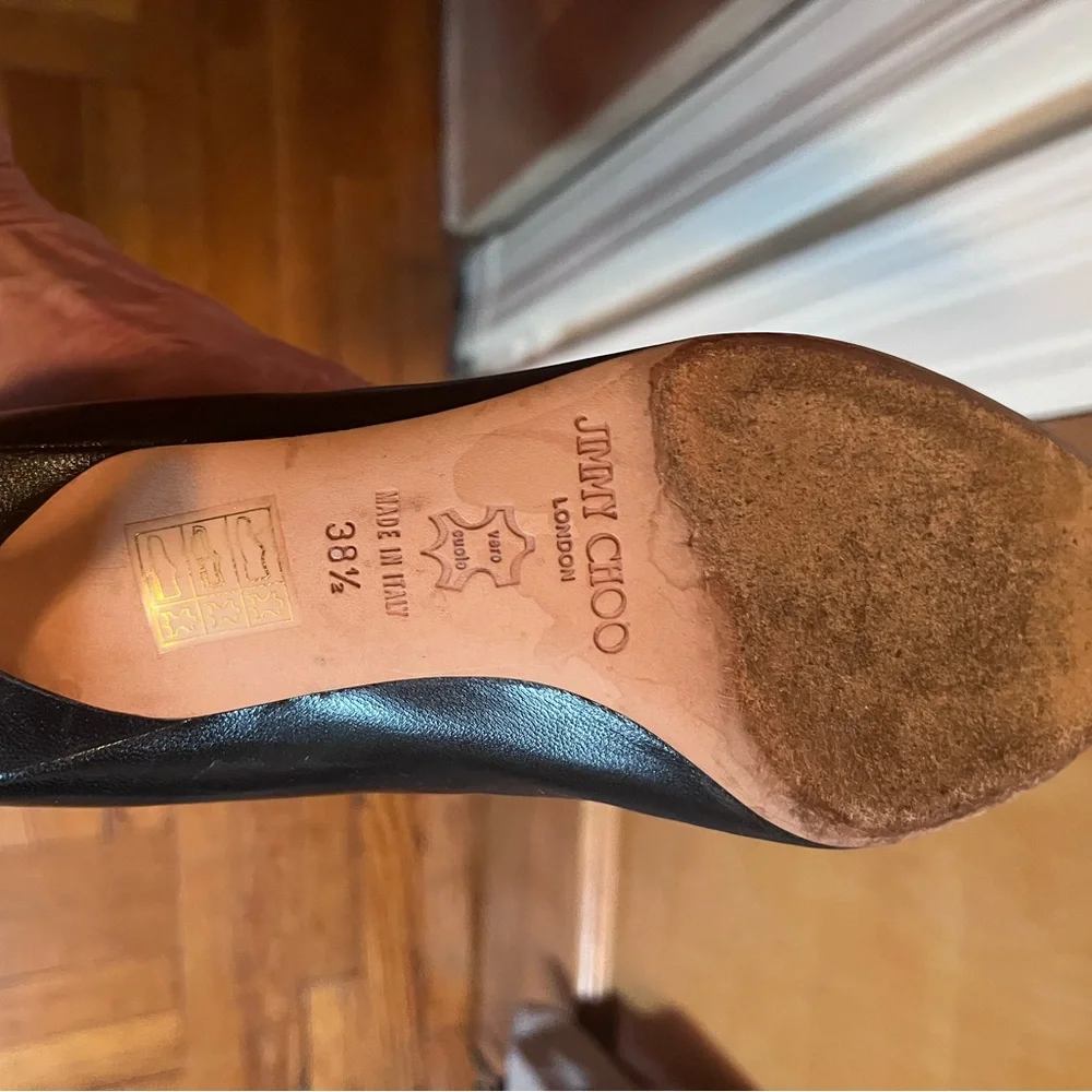 Jimmy Choo Black Heeled Boots - Picture 5 of 9